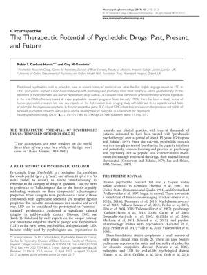 The Therapeutic Potential of Psychedelic Drugs: Past, Present, and Future