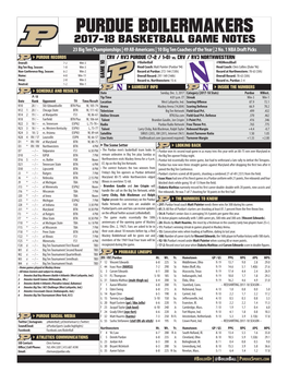 171203 Purdue Game Notes.Indd