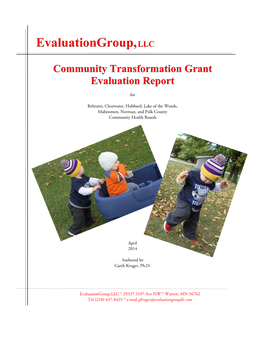 Evaluationgroup,LLC * 29337 310Th Ave NW * Warren, MN 56762 Tel (218) 437-8435 * E-Mail Gkruger@Evaluationgroupllc.Com Table of Contents