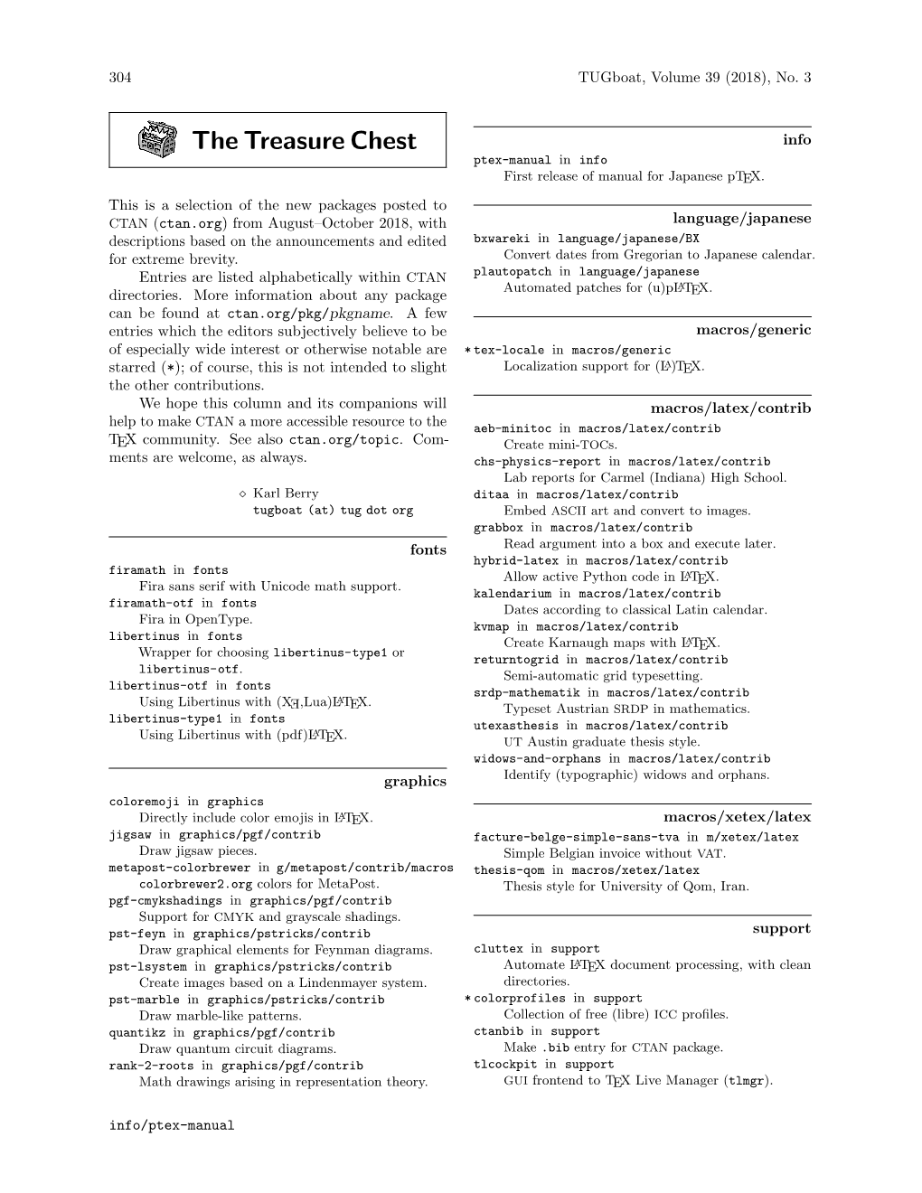 The Treasure Chest Info Ptex-Manual in Info First Release of Manual for Japanese Ptex