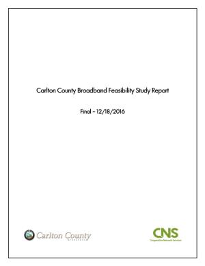 Carlton County Broadband Feasibility Study Report