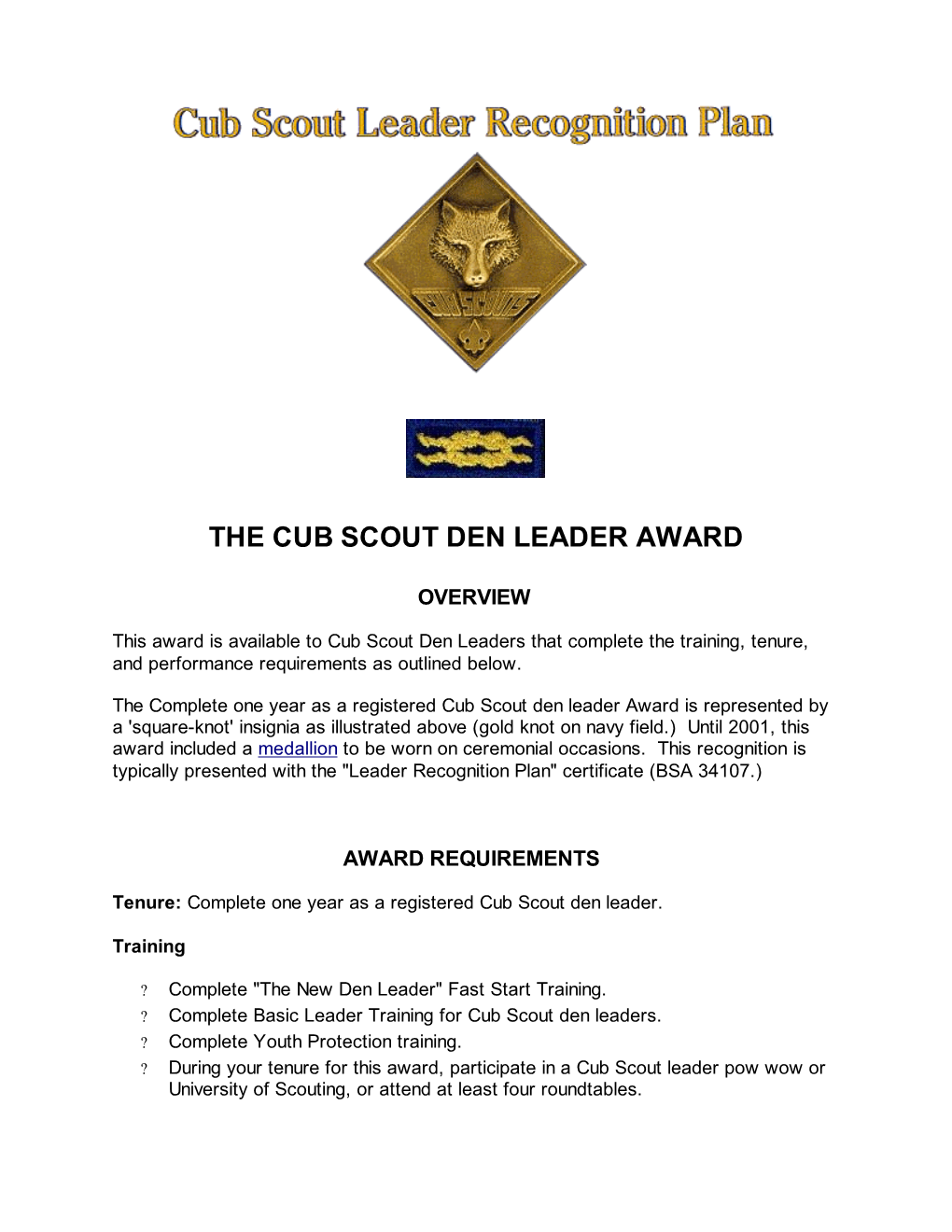 Den Leader Award