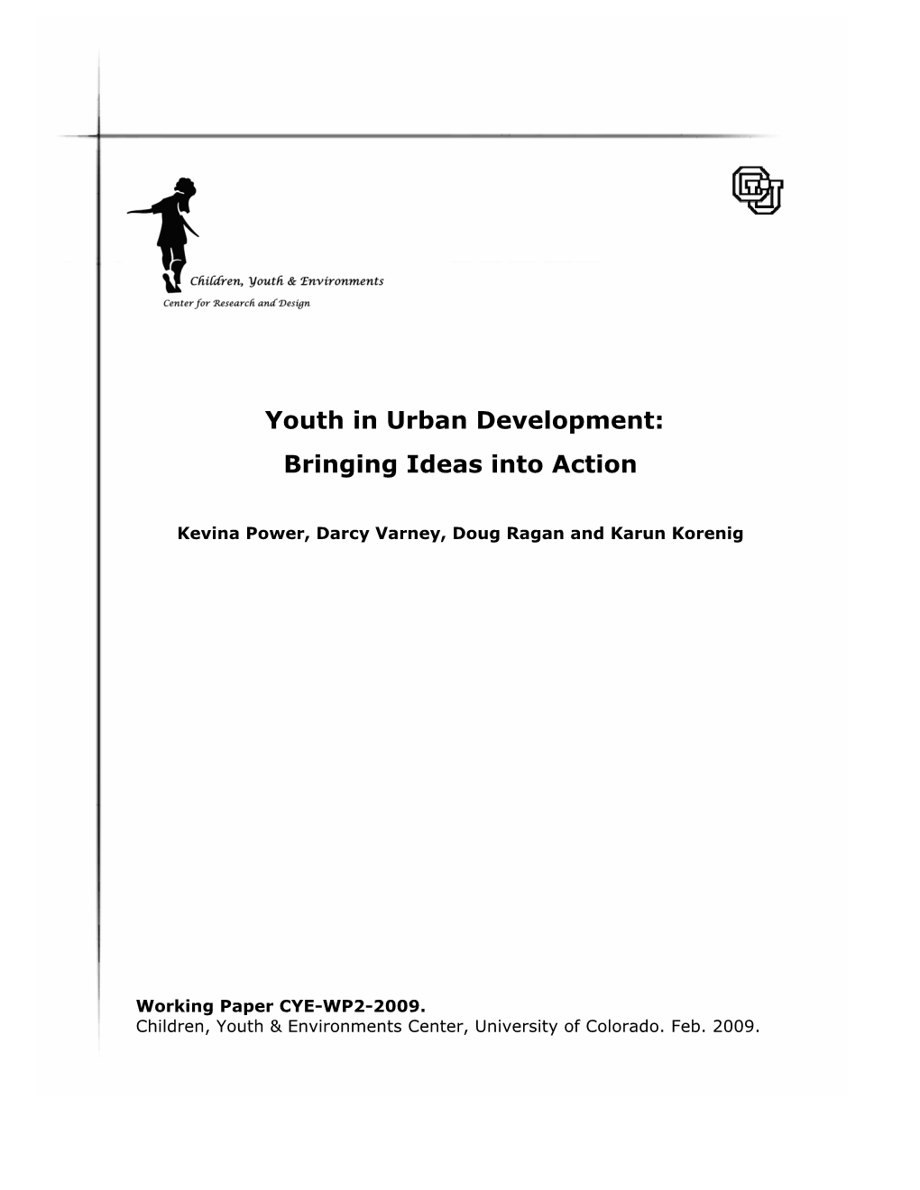 Youth in Urban Development