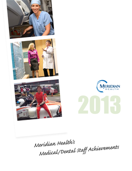 Meridian Health's Medical/Dental Staff Achievements