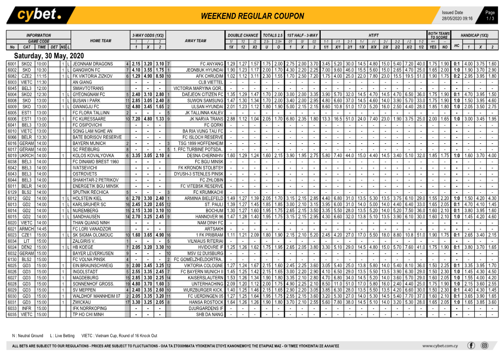 Weekend Regular Coupon 28/05/2020 09:16 1 / 3