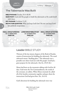 Leader BIBLE STUDY the Tabernacle Was Built