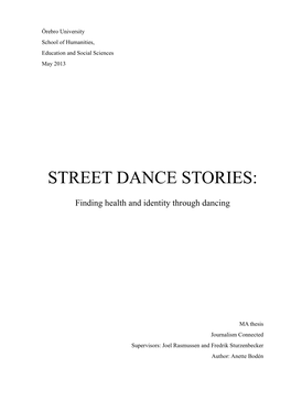 Street Dance Stories