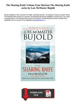 The Sharing Knife Volume Four Horizon the Sharing Knife Series by Lois Mcmaster Bujold