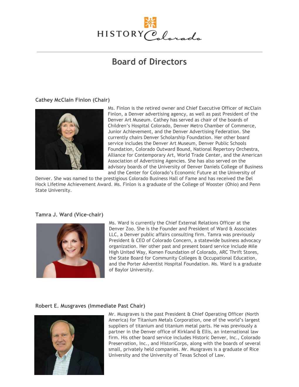 Board of Directors