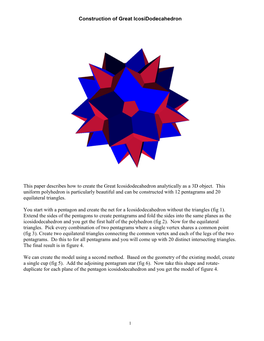 Construction of Great Icosidodecahedron This Paper