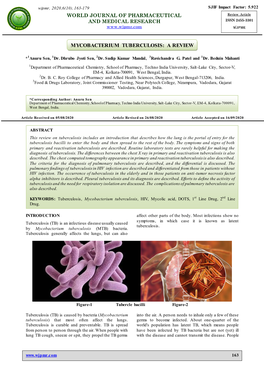 Mycobacterium Tuberculosis: a Review