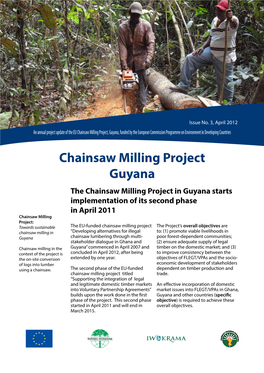 Chainsaw Milling Project Guyana