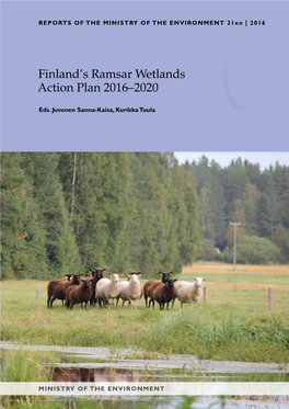 Finland's Ramsar Wetlands Action Plan 2016–2020