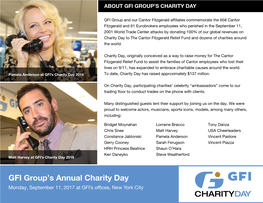 GFI Group's Annual Charity