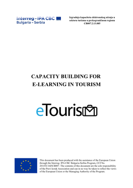 Capacity Building for E-Learning in Tourism