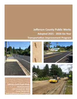 Jefferson County Public Works Adopted 2021 - 2026 Six-Year Transportation Improvement Program