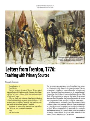 Letters from Trenton, 1776: Teaching with Primary Sources