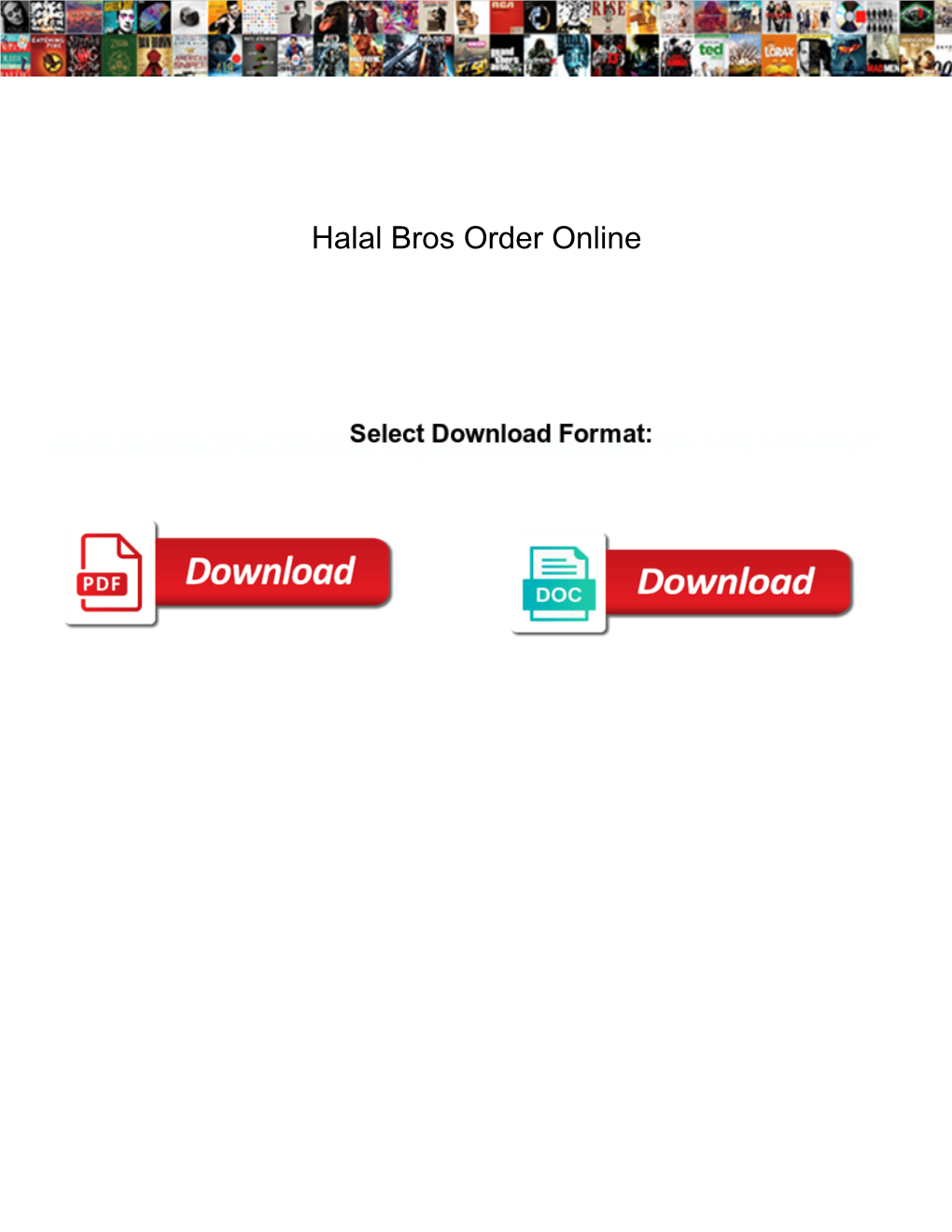 Halal Bros Order Online
