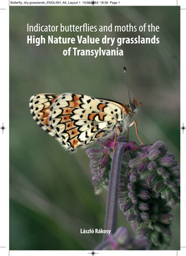 Indicator Butterflies and Moths of the High Nature Value Dry Grasslands