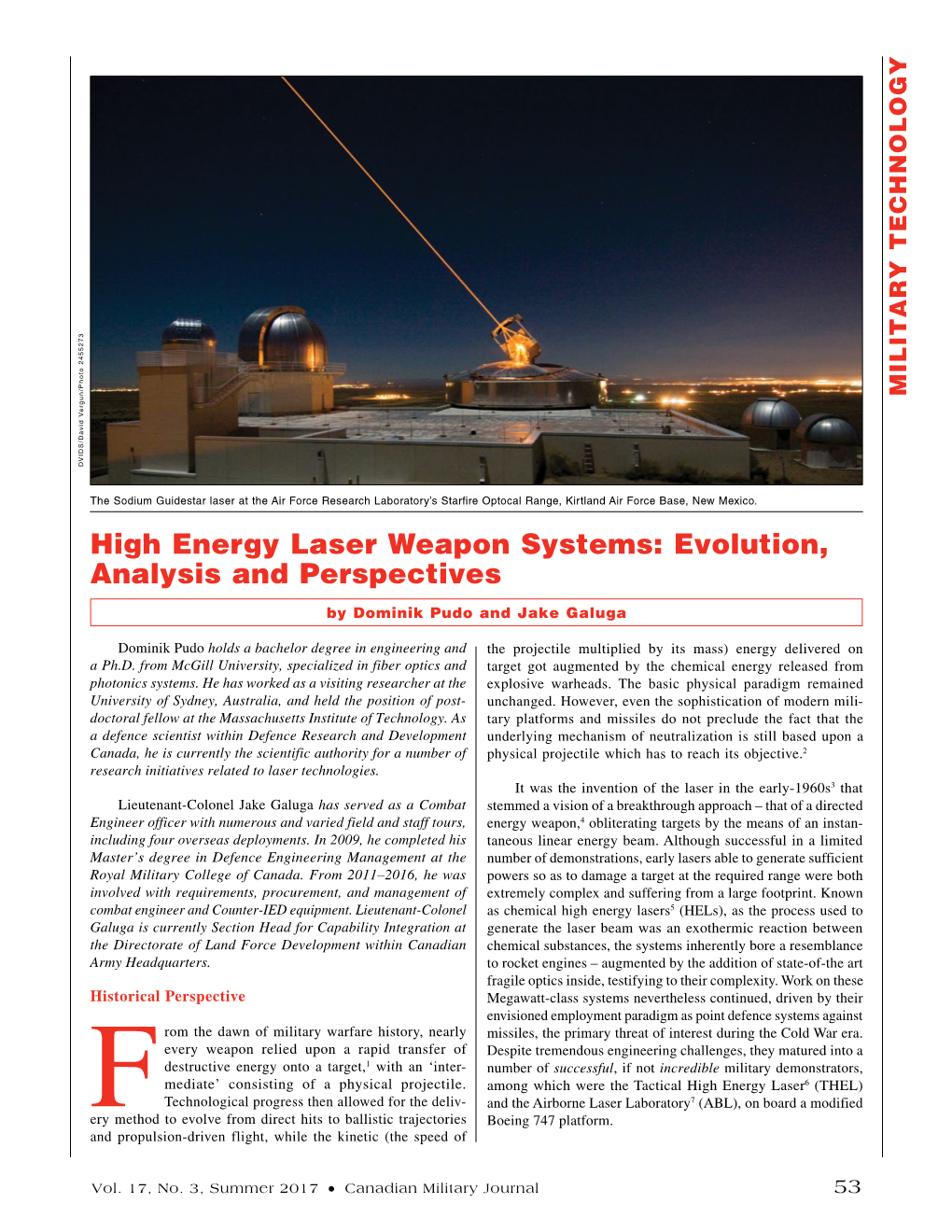 High Energy Laser Weapon Systems: Evolution, Analysis and Perspectives