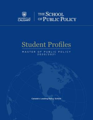 Student Profiles 2020-2021