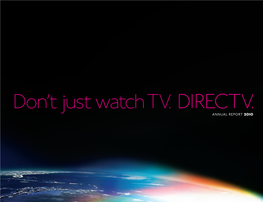 Don't Just Watch TV.Directv