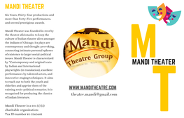 Festival Brochure Mandi Theater 2021