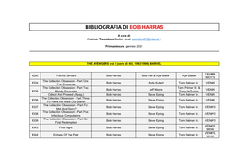 Bibliografia Di Bob Harras