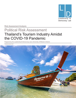 Political Risk Assessment Thailand's Tourism Industry Amidst the COVID