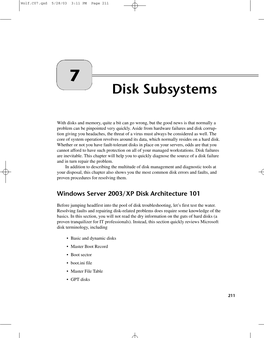Disk Subsystems