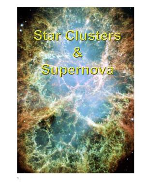 Star Clusters and Supernova