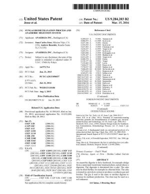 (12) United States Patent (10) Patent No.: US 9.284,203 B2 Josse Et Al