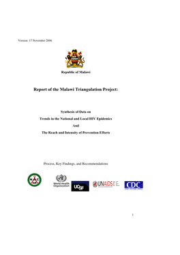 Report of the Malawi Triangulation Project