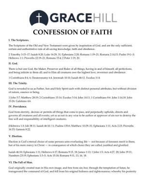 Confession of Faith with Scripture References