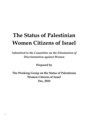 The Status of Palestinian Women Citizens of Israel