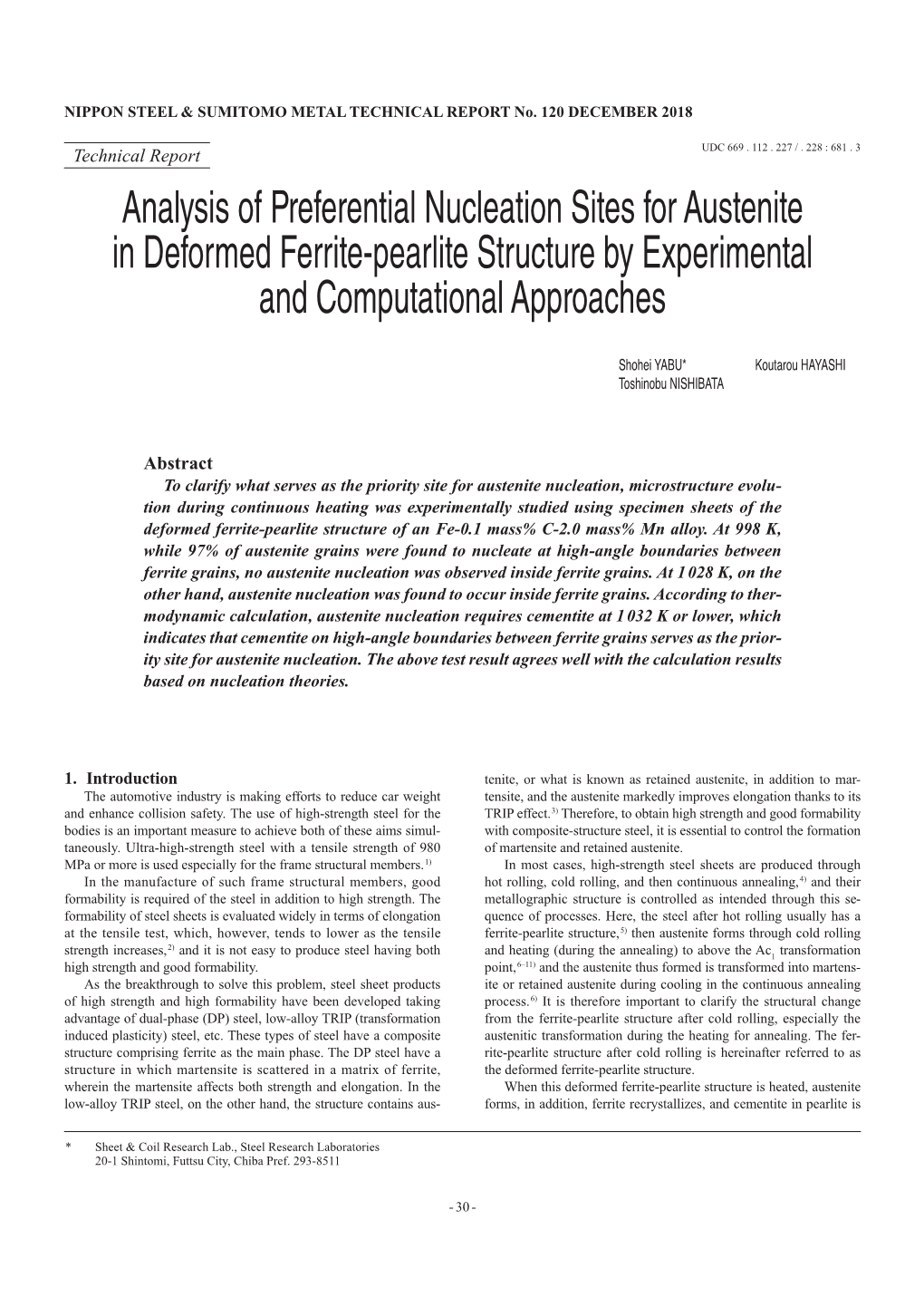 Analysis of Preferential Nucleation Sites for Austenite in Deformed Ferrite-Pearlite Structure by Experimental and Computational Approaches