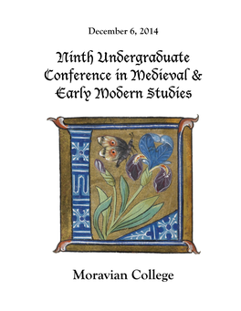 Ninth Undergraduate Conference in Medieval & Early Modern Studies