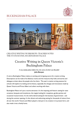 Creative Writing in Queen Victoria's Buckingham Palace