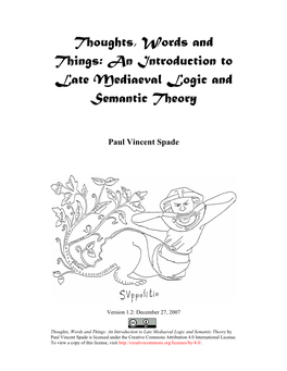 An Introduction to Late Mediaeval Logic and Semantic Theory