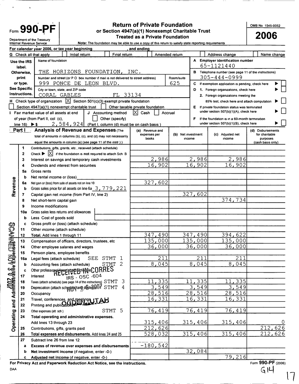 Form 990-PF L^