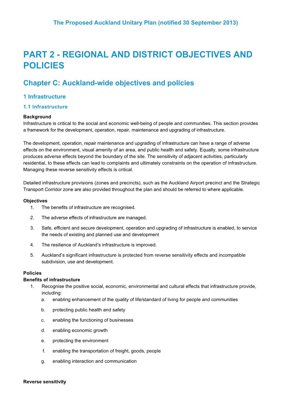 Part 2 Regional and District Objectives and Policies