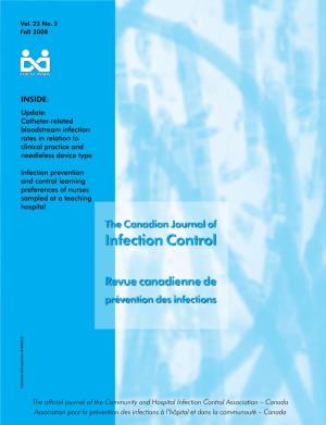 Infection Controlassociation –Canada Association Pour La Prévention Des Infections À L’Hôpital Et Dans La Communauté – Canada