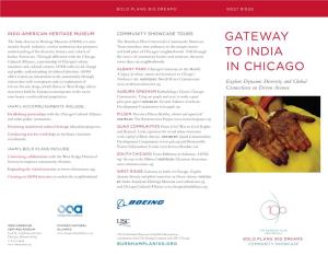 Gateway to India in Chicago: Explore Creating an IAHM Structure to Anchor the Neighborhood