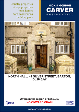 North Hall, 41 Silver Street, Barton, Dl10 6Jw