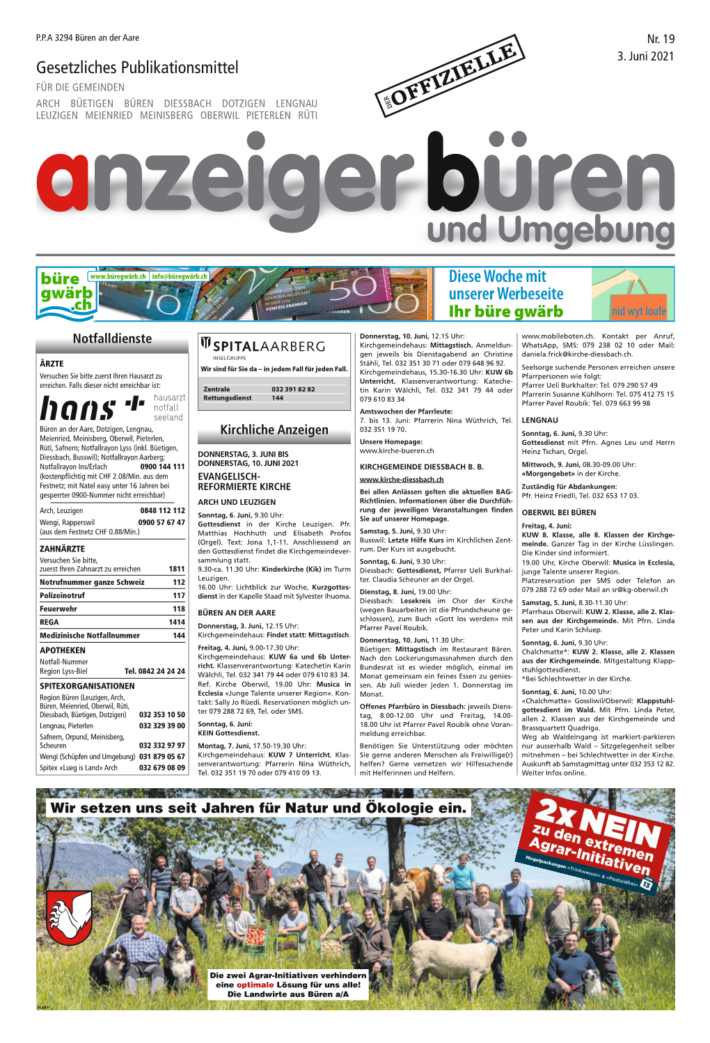 Anzeiger Büren & Umgebung Nr. 19