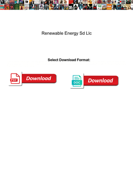 Renewable Energy Sd Llc