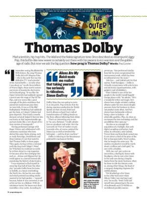 Thomas Dolby Mad Scientists, Hip-Hop Hits, the Wall and the Nokia Signature Tone