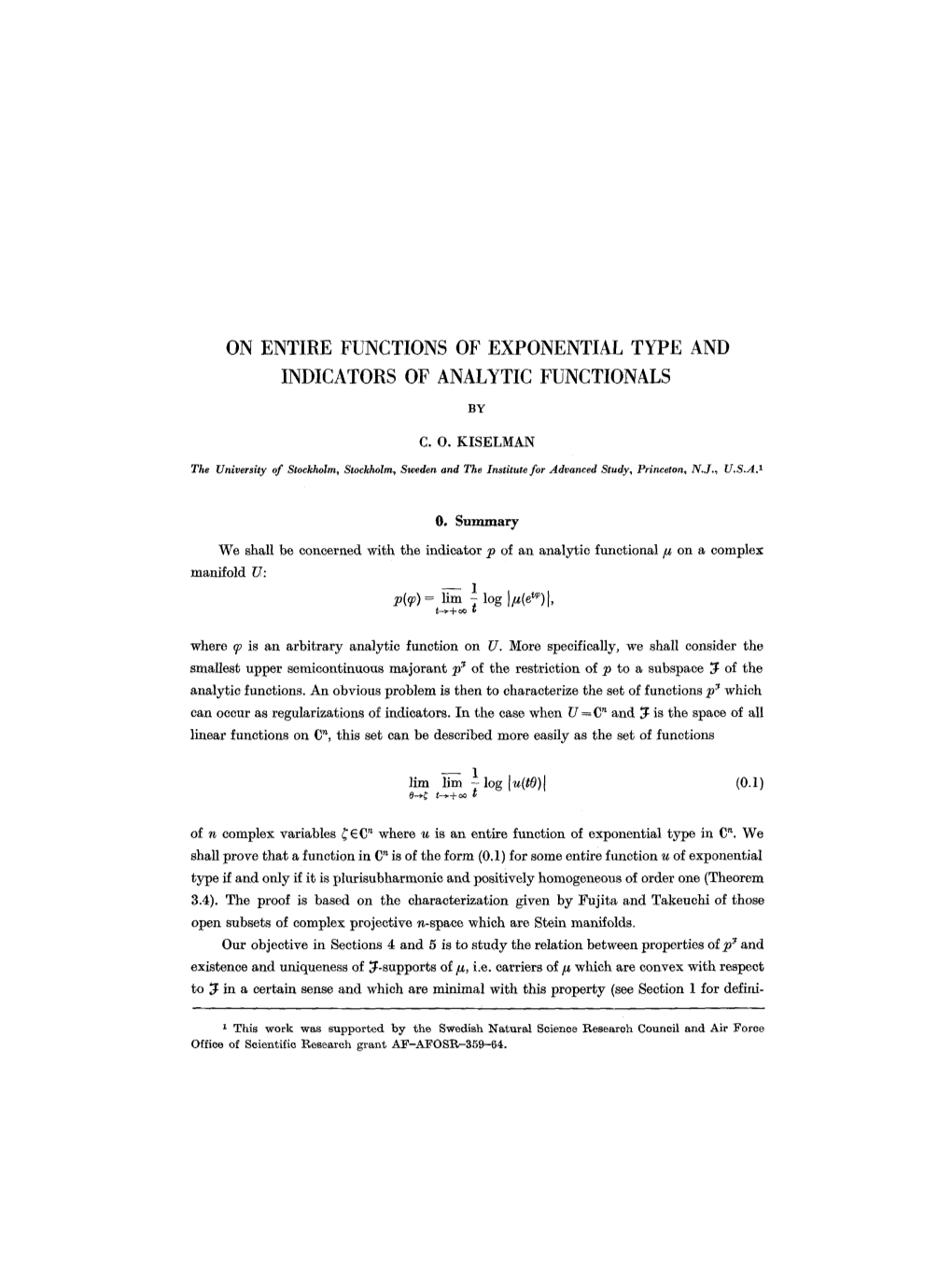 On Entire Functions of Exponential Type and Indicators of Analytic Functionals