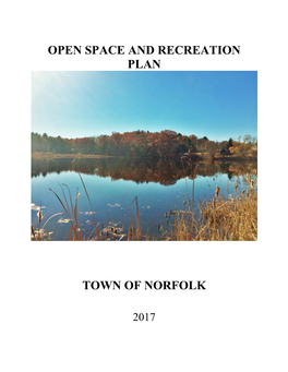 Open Space and Recreation Plan Town of Norfolk