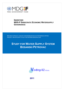 Water Supply Study for Partner Municipalities